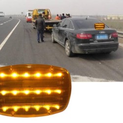 18 LED Car Magnetic Emergency Light  Traffic Safety Warning Flash Light yellow