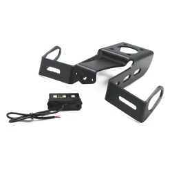 Motorcycle License Plate Frame Holder Bracket with Light For YAMAHA YZF R6 06-16 black
