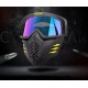 Motorcycle Mask Men Women Ski Snowboard Goggles Winter Off-road Riding Glasses Matt Black Gold