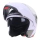 105 Full Face Helmet Electromobile Motorcycle Transparent Lens Protective Helmet White M