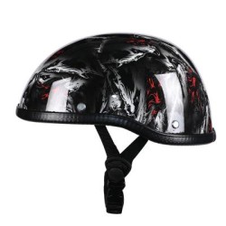 Adult Motorcycle Half Face Vintage Helmet Hat Cap Motorcross Moto Racing Helmets pirate