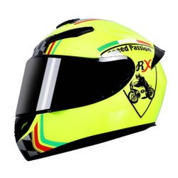 Motorcycle Helmet cool Modular Moto Helmet With Inner Sun Visor Safety Double Lens Racing Full Face the Helmet Moto Helmet Knight yellow passion_XL