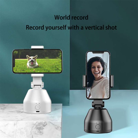 360-degree Rotating Smart Ptz Camera Live Self-portrait Face Recognition Internet Celebrity Live Stand white