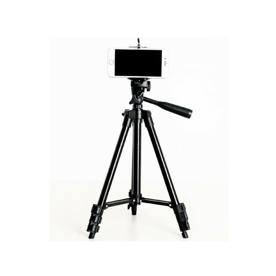 46" Professional Camera Tripod Stand Holder Mount for iPhone/Samsung Cell Phone As shown