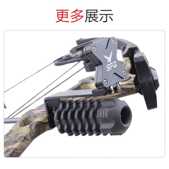 Bow Phone Mount Bow Camera Mobilephone Holder Shock Absorption Bow Bracket Hunting Moment Durable Tool Arrow Aiming black