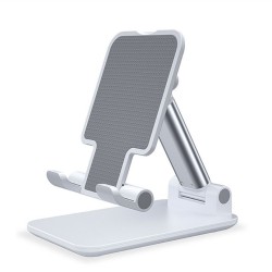 Mobile Phone Stand Folding Bracket for Mobile Phone Tablet PC Silver