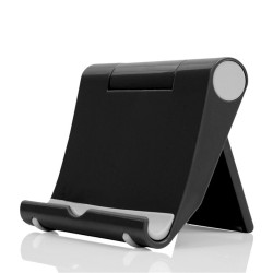 Mobile Phone Tablet Stand Holder Support Portable Adjust Universal Plastic Stand - Black