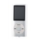1.8-inch MP3 Player Music Playing Built-in FM Radio Recorder Ebook Player with Headphones USB Cable Silver Gray