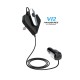 Bluetooth 5.0 Usb Charging Hands-free Private Conversation Car MP3 Bluetooth Player Headset black