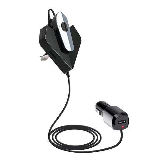 Bluetooth 5.0 Usb Charging Hands-free Private Conversation Car MP3 Bluetooth Player Headset black
