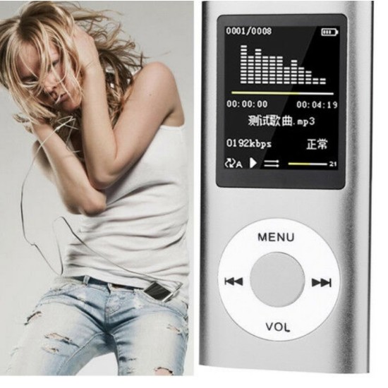 For IPod Style 32GB Portable 1.8in LCD MP3 MP4 Music Video Media Player FM Radio Portable Colorful MP3 MP4 Player Music Video black