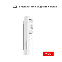 L2 5.0 Bluetooth-compatible  Receiver 3.5mm Jack Car Earphone Hifi Wireless Audio Adapter White