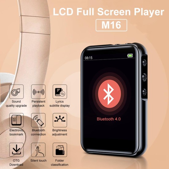 M16 Bluetooth MP3 MP4 Music Player Without Bluetooth