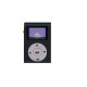 Mini Cube Clip-type Mp3 Player Display Rechargeable Portable Music Speaker with Earphone Usb Cable black