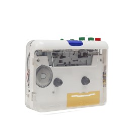 Ton010s Portable Cassette to Mp3 Player Usb Tape Player to Mp3 Converter Transparent White