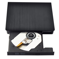 USB 3.0 DVD-RW Driver Portable External Optical Drive CD DVD RW ROM Player for Laptop Computer Black