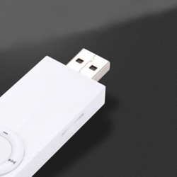 USB Insert Card MP3 Built-in Battery Portable Hang Mini Music Palyer TF Card Extension white