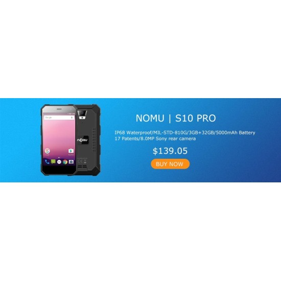 2019 Nomu M8 Mobile Phone IP68 IP69K MTK6750T Octa Core 5.2'' 21MP+21MP 4GB+64GB Smart Phone OTG+NFC 4G LTE cellphone blue