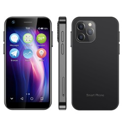 3.0 inch Xs12 Mini Android Smartphone 4G MTK6739CW Quad-core 3GB RAM 32GB ROM Dual Sim Android 9 Mobile Wifi Pocket Phone Black