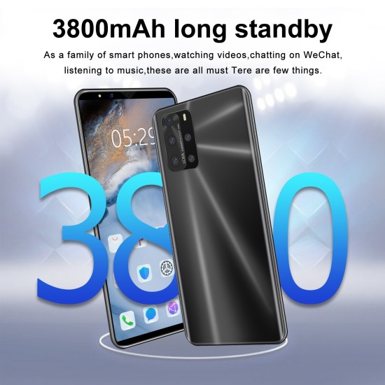 5.72 inch Smart Phone MTK6572 Dual Core 512MB RAM 4GB ROM Multi-language Android 4.4 Phone Black US Plug