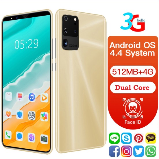 5.8 inch Screen S23pro Smart Phone MTK6572 Dual Core 512MB RAM 4GB ROM Android 4.4 Dual Card Phone Black US Plug