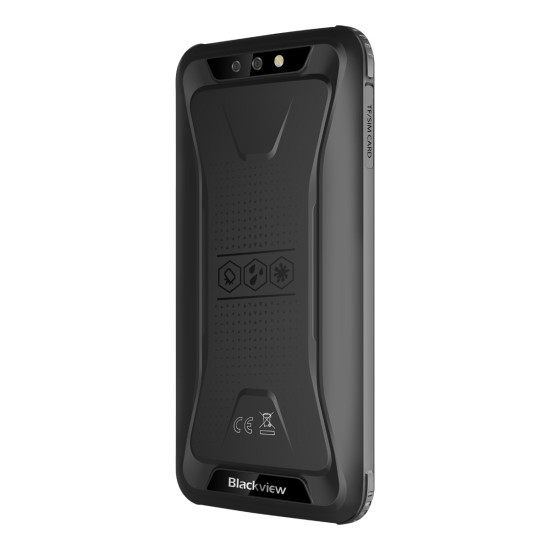 BlackView BV5500 5.5" IP68 Waterproof Rugged Outdoor 2GB+16GB Android 8.1 4400mAh Dual SIM 18:9 Smartphone - Black  EU PLUG