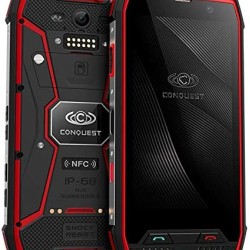 Conquest S11 7000mAh NFC OTG IP68 Shockproof 4G Smartphone Android 7.0 6GB RAM 128GB ROM Cell Phones Rugged Mobile Phone Red 6+128GB