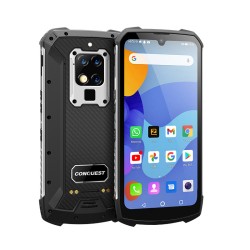 Conquest S16 Rugged Smartphone Ip68 Shockproof Waterproof Android Wifi Mobile Phones 8+128GB silver