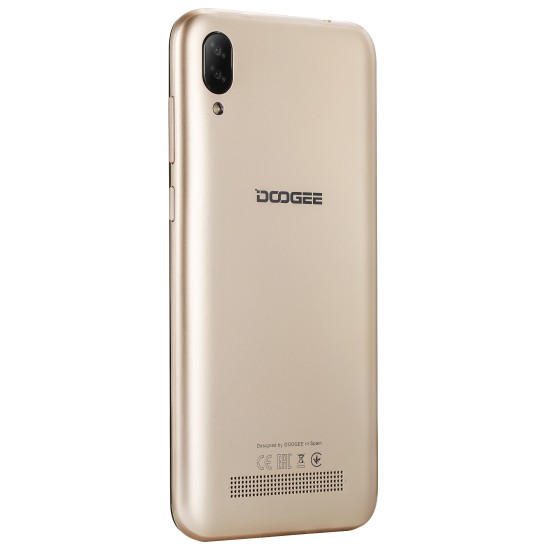 DOOGEE X90 Cellphone 6.1 inch MT6580 Quad-Core 19:9 Waterdrop LTPS Screen 1GB RAM 16GB ROM 3400mAh Android 8.1 Black European