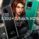 H40 S30U+ 7.3 Inch Large Screen Smartphone 2gb+16gb Facial Recognition Smart Phone Black (US Plug)