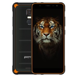 POPTEL P10 5.5 Inch 4 RAM 64 ROM GB IP68 Tri-proof Smart Phone (Orange )