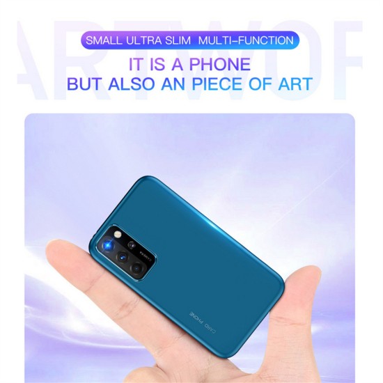 SOYES S10p Mini Card Cellphone 2g Gsm 800mah Ultra-thin Small Portable Blue