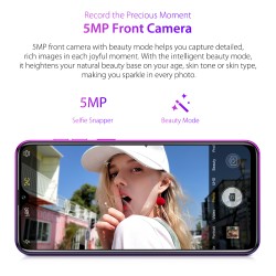 ULEFONE NOTE 7P Quad-core 64-bit 2.0GHz Mobile Phone 6.1-inch HD- in Cell Phone purple