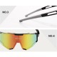 7200 Cycling  Glasses Road Bike Polarized Glasses Windproof For Mountain Bike Professional Running Outdoor Sports Bright black
