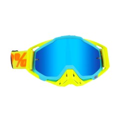 Motocross Goggles ATV Casque Motorcycle Glasses Racing Moto Bike Cycling CS Gafas Sunglasses Yellow blue + yellow