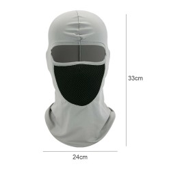 Outdoor Ski caps bike Motorcycle Cycling Balaclava Full Face Mask Neck  YS-E-03 light gray_One size