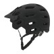 crash helmet MTB Road Cycling Helmet Ultralight Breathable Bike Riding Helmet Head Adjustable Visor Helmet black_M (54-58CM)