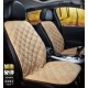 12V Heating Car Seat Cover Front Seat Cushion Plush Heater Winter Warmer Control Electric Heating Protector Pad Love Coffee-Two Seats