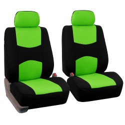 4pcs/set Universal Car Front Seat Cushion Cover Green