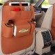 Car Back Seat Felt Multi Pocket Hanging Storage Bag Organiser Car Seat Back Bag Auto Travel Holder Car Accessories brown_1 pc