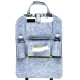 Car Back Seat Felt Multi Pocket Hanging Storage Bag Organiser Car Seat Back Bag Auto Travel Holder Car Accessories Beige_1 pc