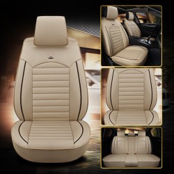 Universal Car Seat Cover Four Seasons Full Seat Cover Protector Beige Standard Edition