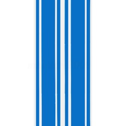 2pcs/set 72 inch x3 inch DIY Black Car Body Vinyl Racing Stripe Pinstripe Decal Stickers blue