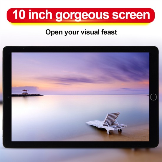 10.1 inch Ips Octa-core Smart Tablet MTK6592 1GB RAM 16GB ROM HD Display 3000mAh Ultra-thin Silver EU Plug
