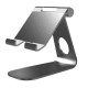 270° Rotatable Foldable Aluminum Alloy Desktop Holder Tablet Stand for Samsung Galaxy Tab Pro S iPad Pro10.5 9.7" 12.9'' iPad Air Surface Pro 4 Kiosk POS Stand gray