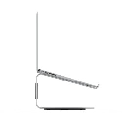360 Degrees Rotation Aluminum Alloy Laptop Stand Heat Dissipation Notebook Computer Stand Silver