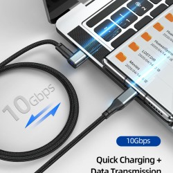 5a 100w Magnetic  Cable, Usb C To Usb Type C Quick Charge Pd 10gbps Fast Charging Type-c Data Cord, Compatible For Macbook Pro Huawei 2m magnetic wire + magnetic head