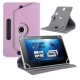 7/8/9/10 Inch Universal 360 Degree Rotating Four Hook Leather Tablet Protection Case Pink_9 inch