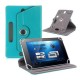 7/8/9/10 Inch Universal 360 Degree Rotating Four Hook Leather Tablet Protection Case Sky blue_8 inch