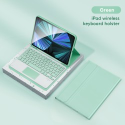 Bluetooth-compatible Keyboard with Protective Leather Case Set for iPad Pro11 Air5 10.9 Inch 11 Inch Green